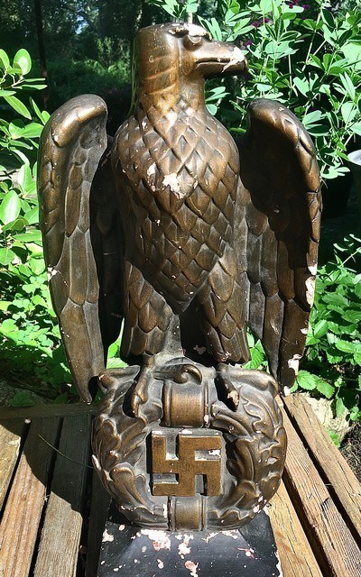 WW2 German Eagle Statue; 3rd Reich Art Sculpture;18 inches Tall;RARE - Image 4 of 11