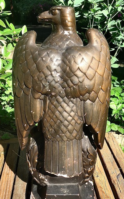 WW2 German Eagle Statue; 3rd Reich Art Sculpture;18 inches Tall;RARE - Image 5 of 11