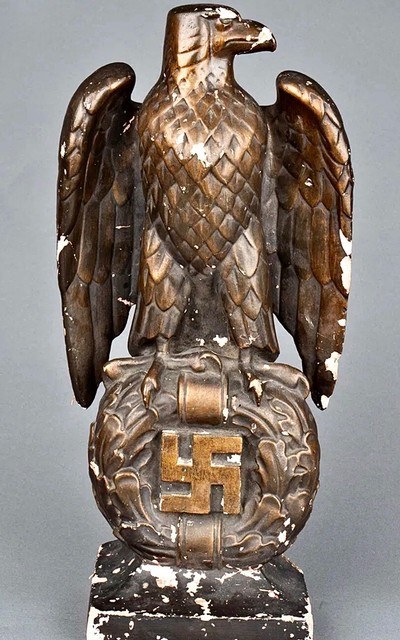 WW2 German Eagle Statue; 3rd Reich Art Sculpture;18 inches Tall;RARE - Image 2 of 11