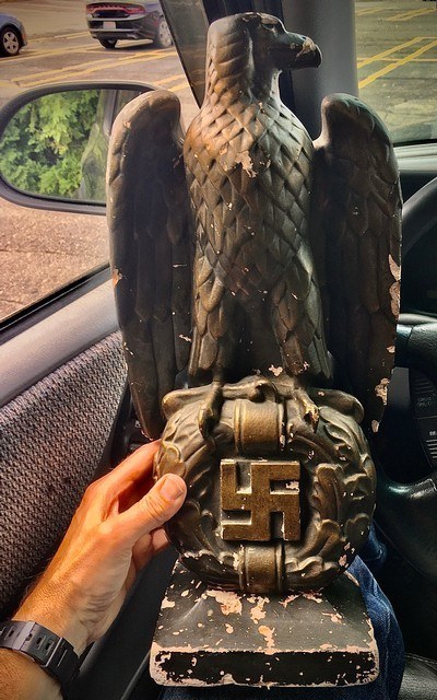 WW2 German Eagle Statue; 3rd Reich Art Sculpture;18 inches Tall;RARE - Image 1 of 11