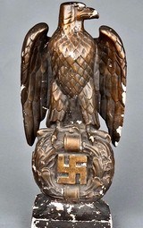 WW2 German Eagle Statue; 3rd Reich Art Sculpture;18 inches Tall;RARE - Image 2 of 11