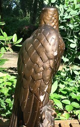 WW2 German Eagle Statue; 3rd Reich Art Sculpture;18 inches Tall;RARE - Image 7 of 11