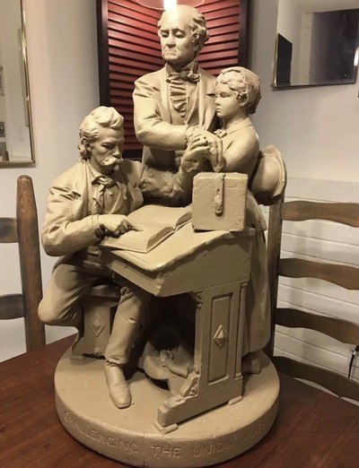 John Rogers Group Sculpture;38 Piece Lot;Civil War,Slavery,Lincoln,Union&CSA;RARE - Image 11 of 15