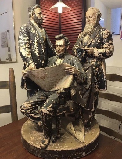 John Rogers Group Sculpture;38 Piece Lot;Civil War,Slavery,Lincoln,Union&CSA;RARE - Image 6 of 15