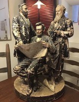 John Rogers Group Sculpture;38 Piece Lot;Civil War,Slavery,Lincoln,Union&CSA;RARE - Image 6 of 15