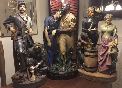 John Rogers Group Sculpture;38 Piece Lot;Civil War,Slavery,Lincoln,Union&CSA;RARE - Image 9 of 15