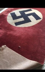 WW2 German 3rd Reich Banner;Carpet Fabric Type;7 Feet;Very RARE - Image 3 of 8