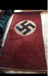 WW2 German 3rd Reich Banner;Carpet Fabric Type;7 Feet;Very RARE - Image 2 of 8