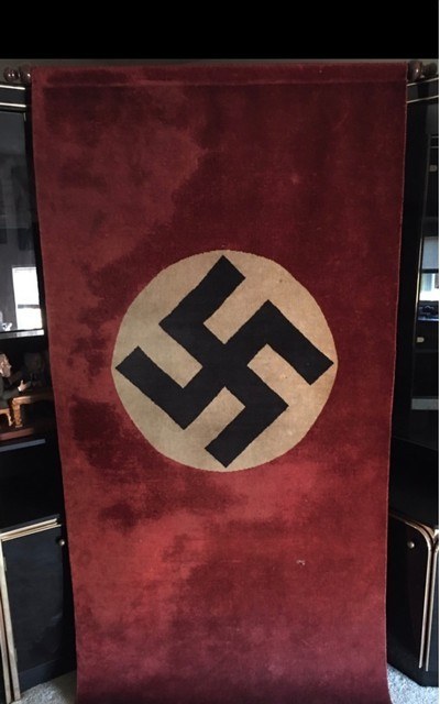 WW2 German 3rd Reich Banner;Carpet Fabric Type;7 Feet;Very RARE - Image 8 of 8