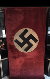 WW2 German 3rd Reich Banner;Carpet Fabric Type;7 Feet;Very RARE - Image 1 of 8