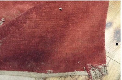 WW2 German 3rd Reich Banner;Carpet Fabric Type;7 Feet;Very RARE - Image 6 of 8