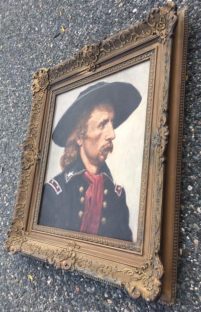 George Armstrong Custer;20th Century Oil Painting;Civil War/Little Big Horn;Great Rendition;RARE - Image 4 of 13