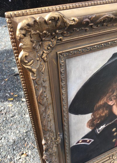 George Armstrong Custer;20th Century Oil Painting;Civil War/Little Big Horn;Great Rendition;RARE - Image 7 of 13
