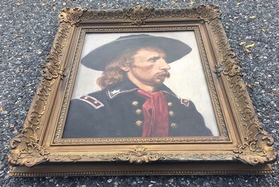 George Armstrong Custer;20th Century Oil Painting;Civil War/Little Big Horn;Great Rendition;RARE - Image 6 of 13