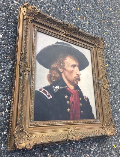 George Armstrong Custer;20th Century Oil Painting;Civil War/Little Big Horn;Great Rendition;RARE - Image 5 of 13