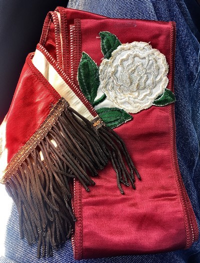 1917-1920’s Circa.RARE Sash&Full 5 Piece Historical Ensemble;Tough to Find - Image 3 of 5