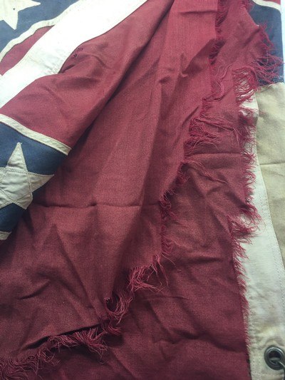 Vintage Confederate UCV/CSA Southern Rebel Flag;3rd National;Flown;SC Estate;RARE - Image 11 of 11
