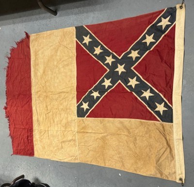 Vintage Confederate UCV/CSA Southern Rebel Flag;3rd National;Flown;SC Estate;RARE - Image 3 of 11