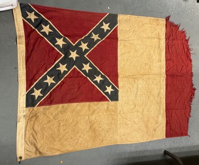 Vintage Confederate UCV/CSA Southern Rebel Flag;3rd National;Flown;SC Estate;RARE - Image 2 of 11