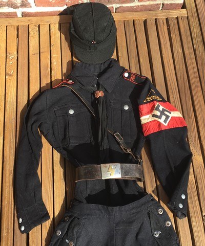 WW2 German 3rd Reich Youth Uniform;HJ/DJ/BDM;Winter Wool;Original Salty;RARE - Image 4 of 7