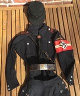 WW2 German 3rd Reich Youth Uniform;HJ/DJ/BDM;Winter Wool;Original Salty;RARE - Image 4 of 7