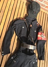 WW2 German 3rd Reich Youth Uniform;HJ/DJ/BDM;Winter Wool;Original Salty;RARE - Image 3 of 7