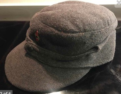 WW2 German 3rd Reich Luftwaffe Flak Helper Cap;HJ/DJ/BDM;Dated 1944 - Image 3 of 6