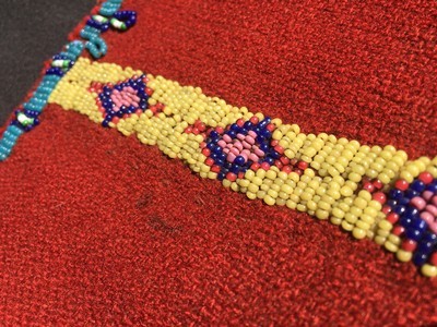 Native American Indian Leggings;Marriage of Pre/Post Reservations;Trade Beads;RARE - Image 7 of 8