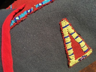 Native American Indian Leggings;Marriage of Pre/Post Reservations;Trade Beads;RARE - Image 6 of 8