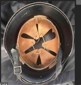 WW2 German Black Allgermeine SS Helmet; Double-Decals; Includes Liner,Rope,Strap;Small - Image 7 of 8