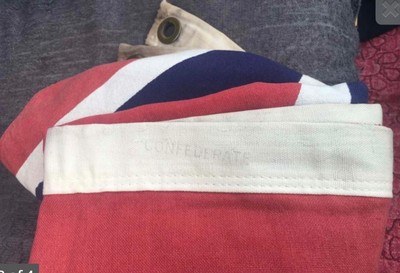 Confederate Bulldog CSA 1960’s Flag; 3 feet X 5 feet; brass grommets - Image 4 of 4