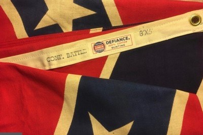 Confederate CSA Annin Defiance Flag; 1960/1970’s; 3feet X 5feet - Image 1 of 3