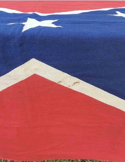 Confederate CSA 1960’s Flag; Civil War; Brass Grommets; Big Size - Image 3 of 5