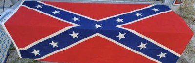 Confederate CSA 1960’s Flag; Civil War; Brass Grommets; Big Size - Image 2 of 5