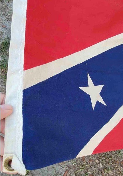 Confederate CSA 1960’s Flag; Civil War; Brass Grommets; Big Size - Image 4 of 5