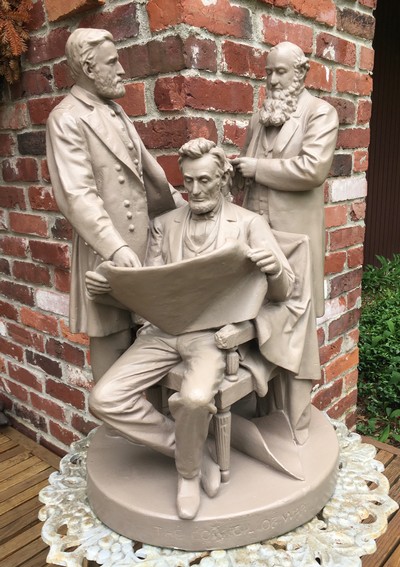 Council of War Statue;John Rogers Group;Dated:1868;Lincoln,Stanton,Grant;Civil War - Image 1 of 3