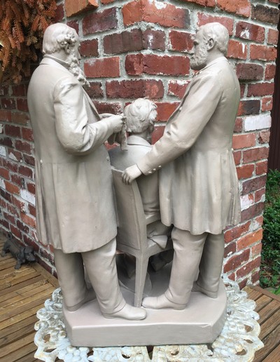 Council of War Statue;John Rogers Group;Dated:1868;Lincoln,Stanton,Grant;Civil War - Image 2 of 3