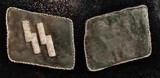 WW2 German SS Elite Collar Tabs;Matching Set;Early Salty Example - Image 3 of 3