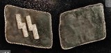 WW2 German SS Elite Collar Tabs;Matching Set;Early Salty Example - Image 1 of 3