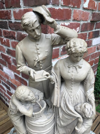 John Rogers Group;”Taking the Oath”;1866 Civil War - Image 3 of 3