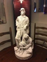 John Rogers Group of Statuary;”One More Shot;1865;Civil War;General Custer - Image 2 of 11