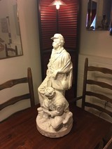John Rogers Group of Statuary;”One More Shot;1865;Civil War;General Custer - Image 4 of 11