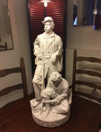 John Rogers Group of Statuary;”One More Shot;1865;Civil War;General Custer - Image 2 of 11