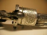 Pinfire Revolver 7mm Engraved Nickle Plated - 8 of 12