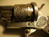 Pinfire Revolver 7mm Engraved Nickle Plated - 7 of 12