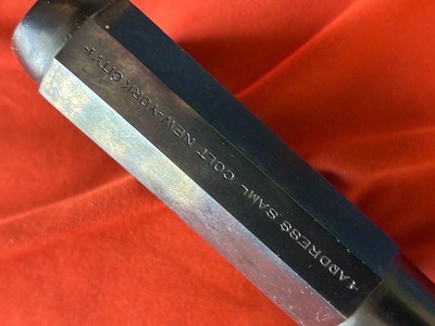 Colt Dragoon Barrel Black Powder .44 cal w/ address, complete with loading lever COLT second generation barrel. - Image 8 of 10