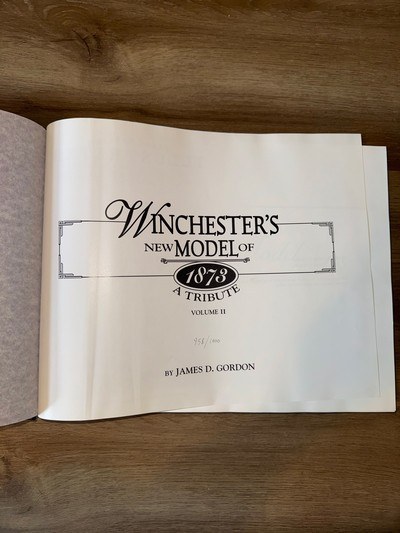 Winchester's New Model of 1873: A Tribute — Signed & Numbered Two-Volume Set (#958/1000) — with Cody Firearms Museum Factory Letter - Image 5 of 9