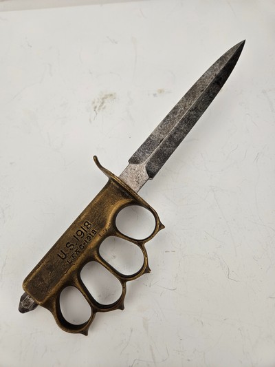 WW1 US Model 1918 Mk1 Trench Knife LF&C - Image 3 of 6