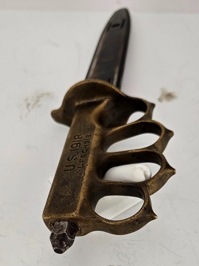 WW1 US Model 1918 Mk1 Trench Knife LF&C - Image 6 of 6