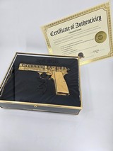 24k Gold Engraved Browning Hi-Power Belgium T-Series 9mm - Image 9 of 15